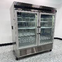 Summit Double Door Stainless Steel Refrigerator image 0